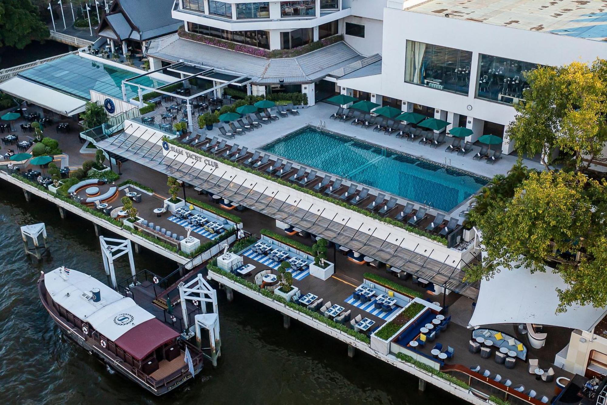 Royal Orchid Sheraton Riverside Hotel Bangkok Kültér fotó The River Deck